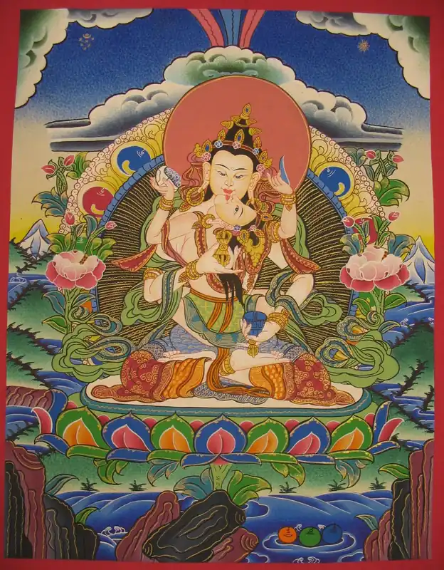 Peinture de Vajrasattva du Népal