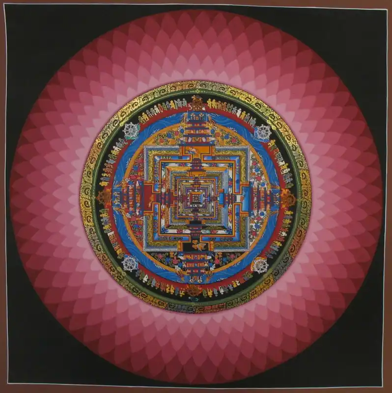 Mandala bouddhiste du Lotus Kalachakra