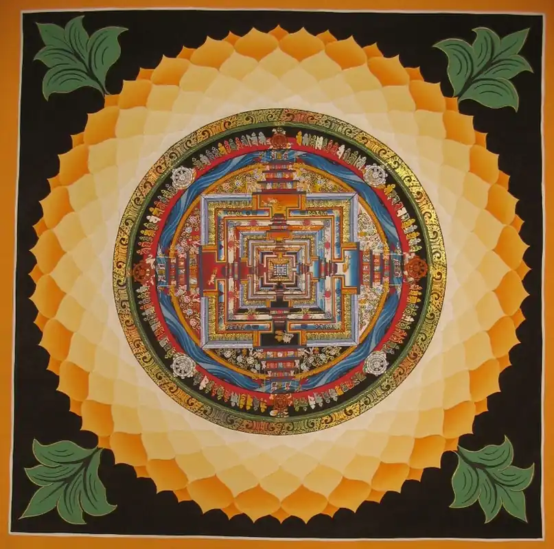 Mandala bouddhiste du Lotus Kalachakra