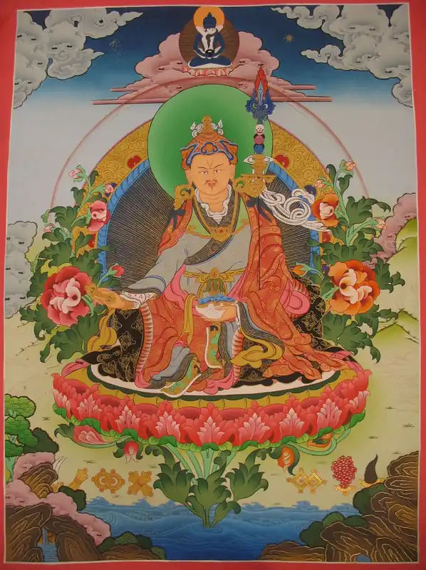 Guru Rinpoche with Samantabhadra Thangka