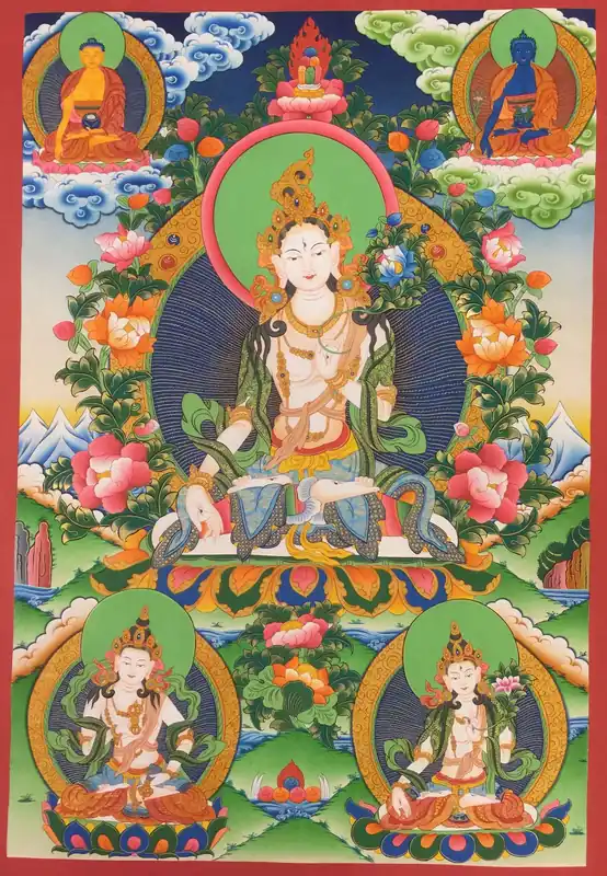 White Tara – Thangka de Compassion