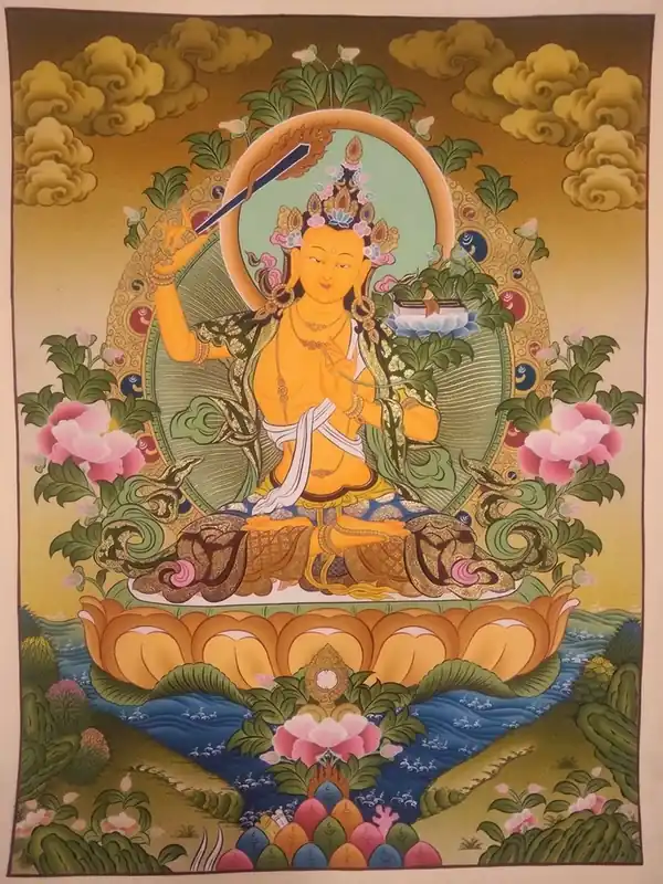 Peinture traditionnelle de Manjushree