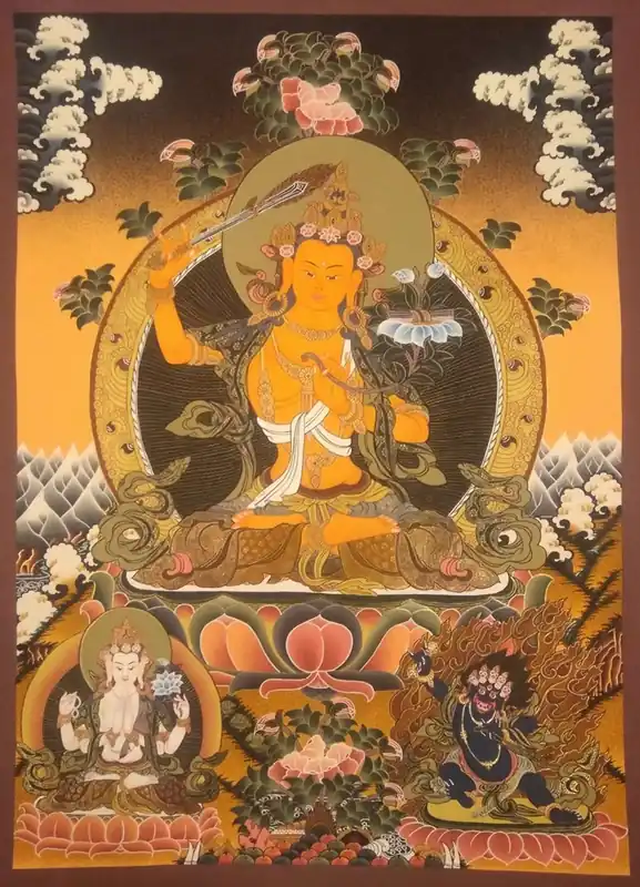Manjushri avec Chenrezig Art