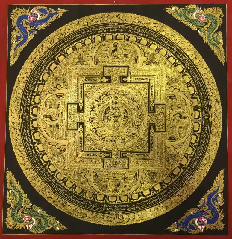 Mandala tibétain de Lokeshvara