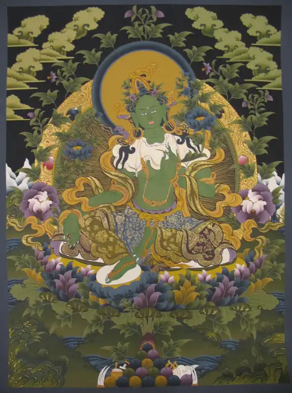 Rituel de la Thangka de Green Tara
