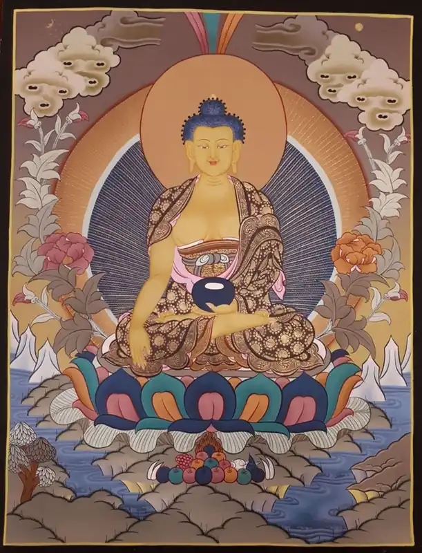 Peinture traditionnelle de Shakyamuni