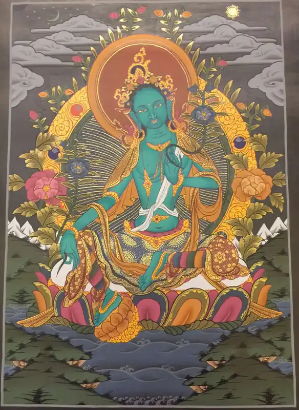 Peinture de Thangka de Syama Tara
