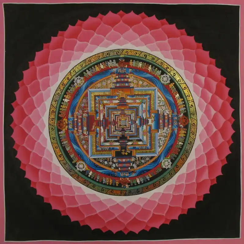 Art du Mandala Kalachakra du Lotus Tibétain