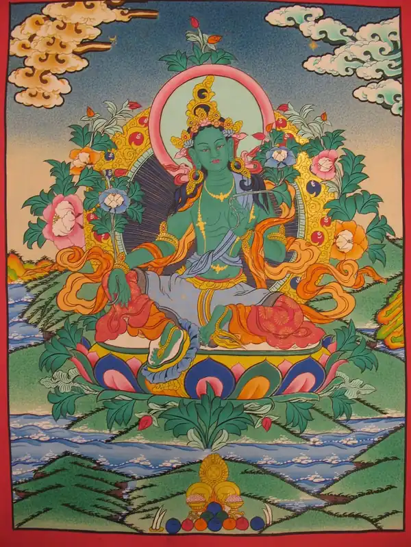 Thangka tibétain de Drol Jang