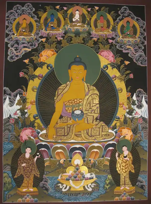 Thangka rituel de Shakyamuni