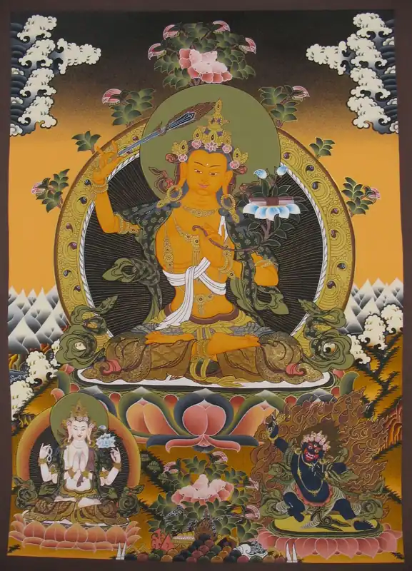 Manjushree Avec Vajrapani Art