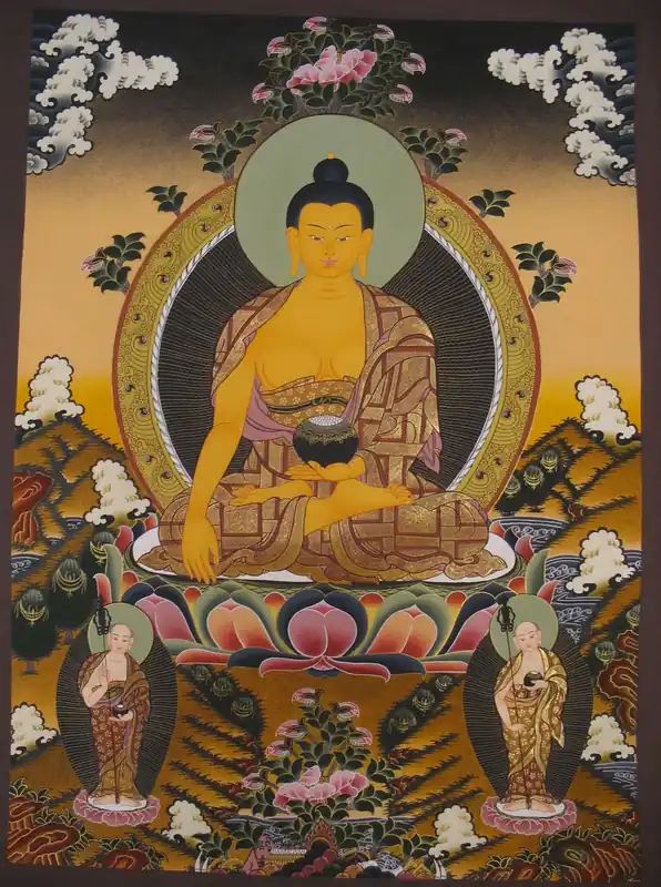 Shakyamuni avec deux disciples