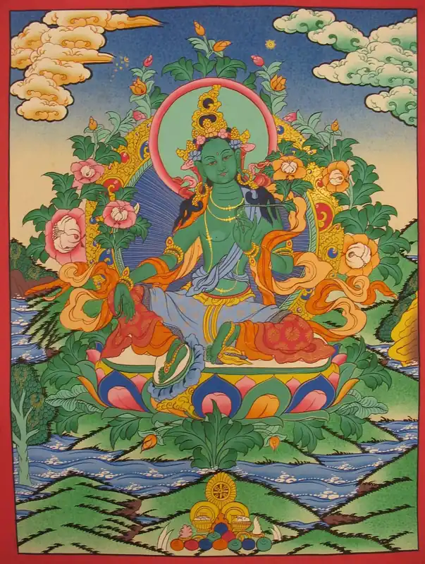 Drol Jang Thangka Tibétain