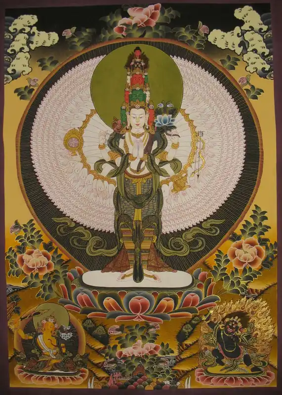 Lokeshvara avec l’art de Manjushree