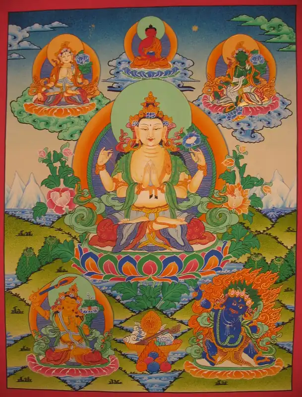 Chenrezig avec White Tara