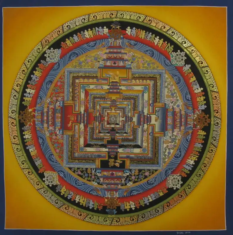 Art du Mandala rituel de Kalachakra