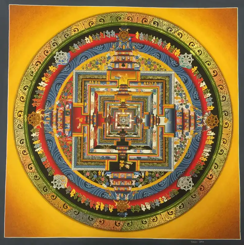 Le Mandala Jaune du Kalachakra Tibétain