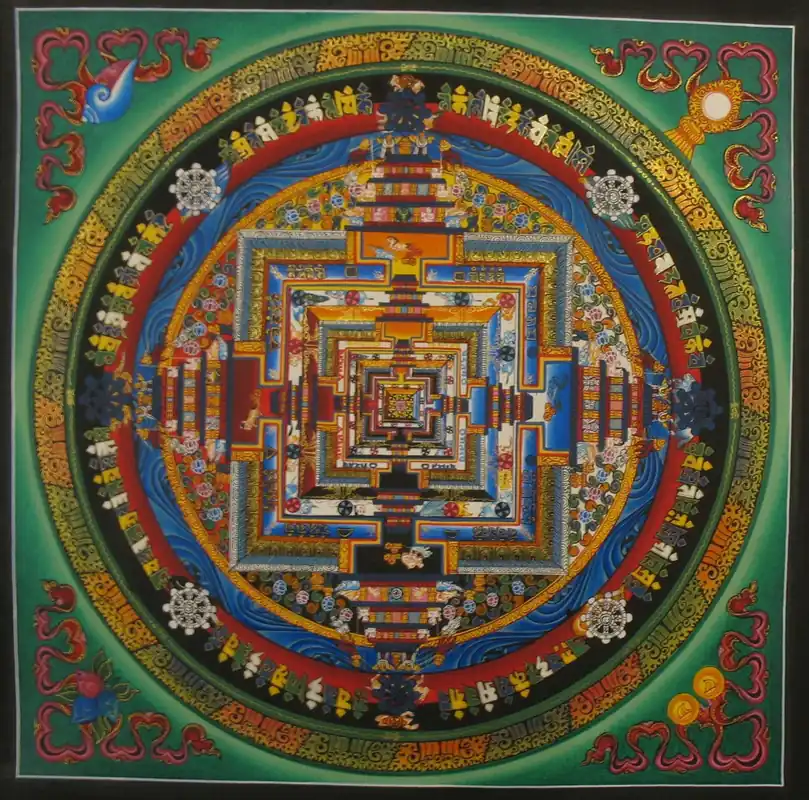Le Mandala de méditation du Kalachakra vert