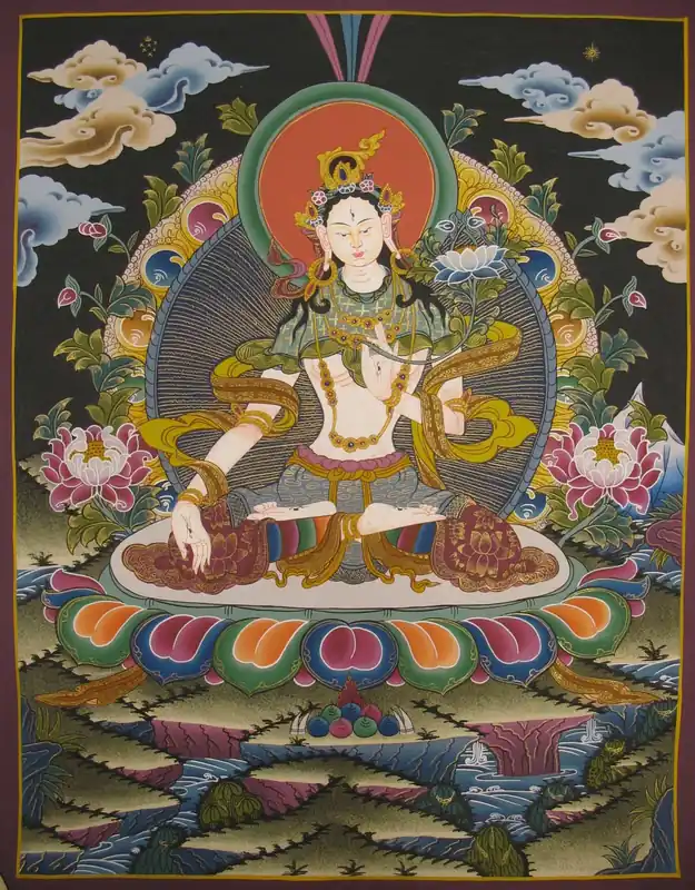 Tara Blanche avec Lotus Bleu