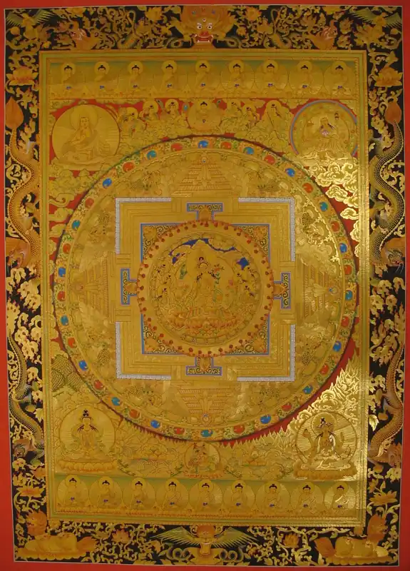 Le Mandala de Tara Blanche Dorée