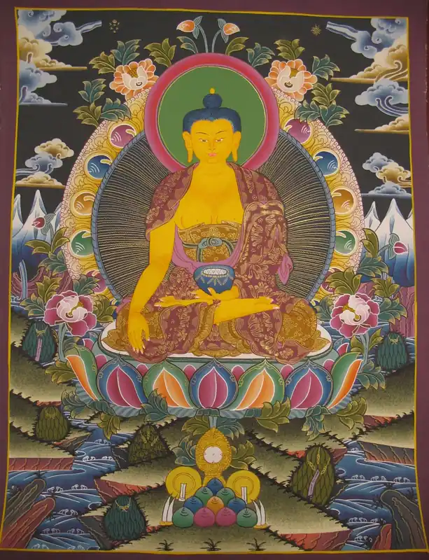 Art tibétain de Shakyamuni