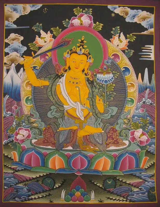 Art bouddhiste de Manjushree