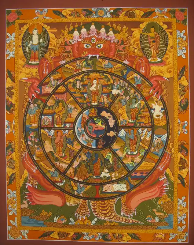 Le rituel de la Roue de la Vie Thangka