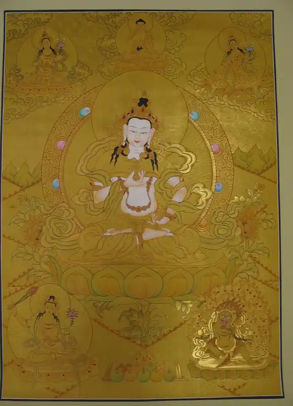 Vajrasattva avec Manjushree Thangka