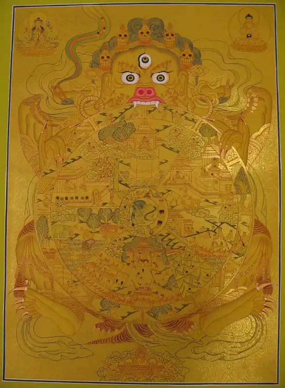 Thangka de la Roue d’Or du Samsara