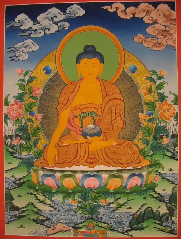 Peinture du Bouddha Shakyamuni