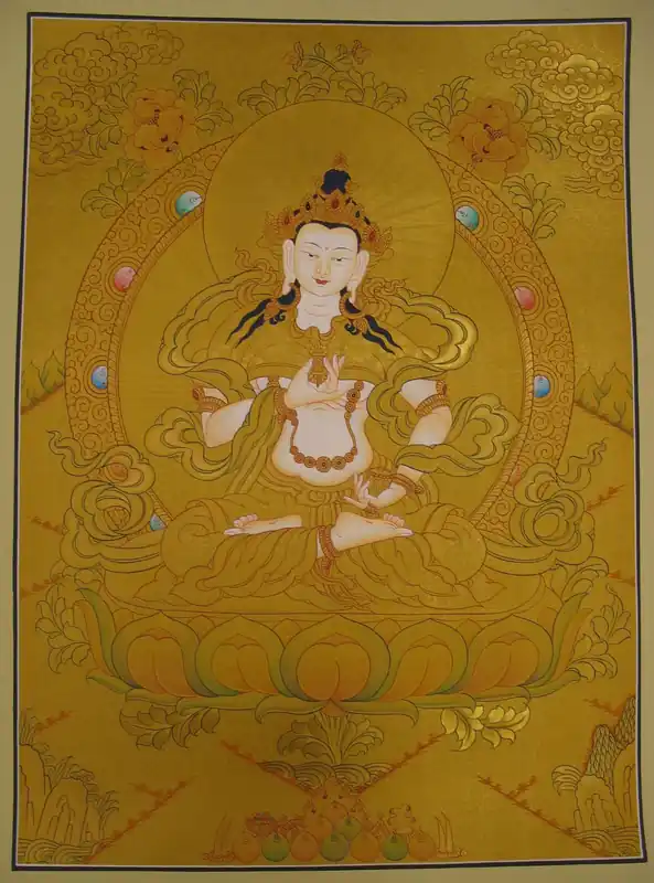 Peinture sur rouleau de Vajrasattva
