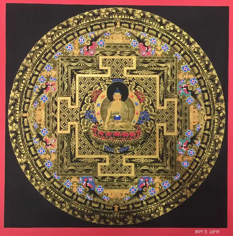 Mandala traditionnel de Shakyamuni Bouddha