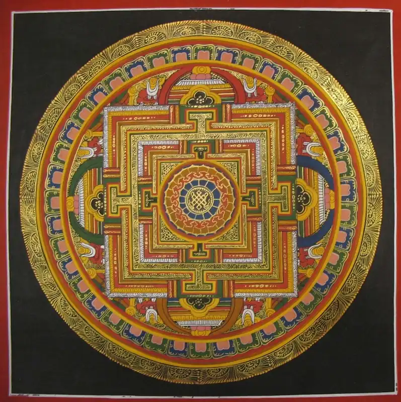 Nœud sans fin Mandala tibétain