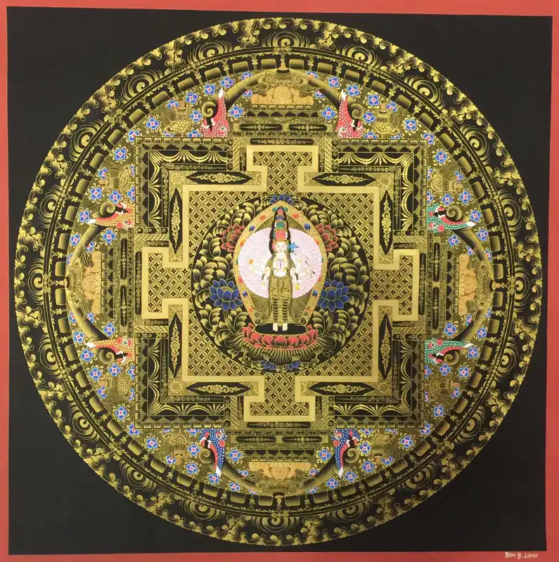 Mandala bouddhiste de Lokeshvara