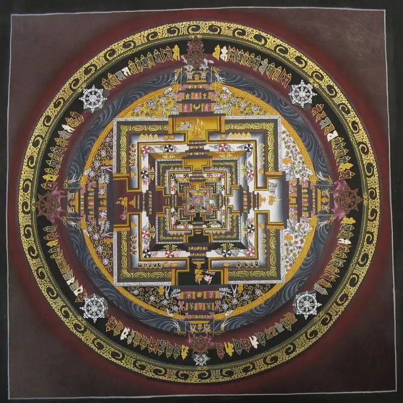 Mandala de méditation tibétaine Kalachakra