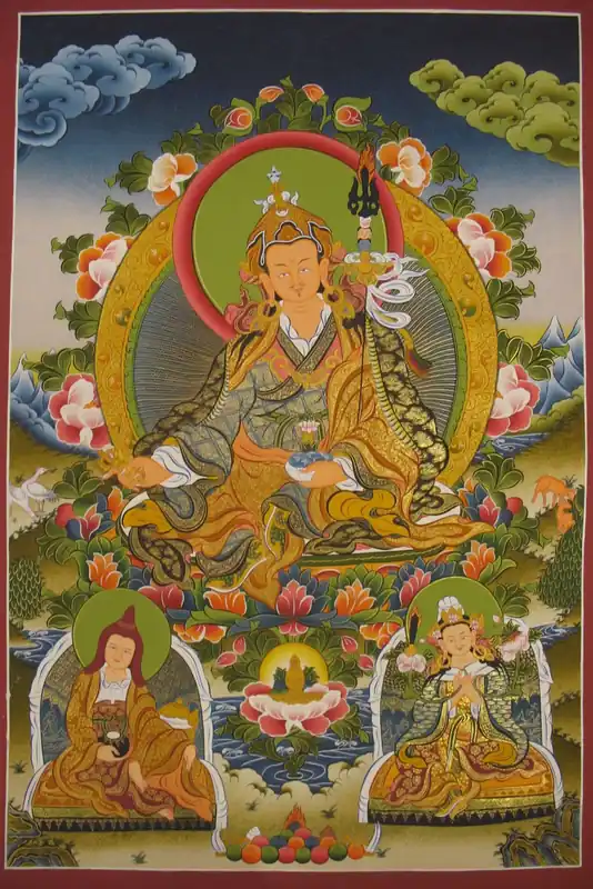 Thangka tibétain de Padmasambhava
