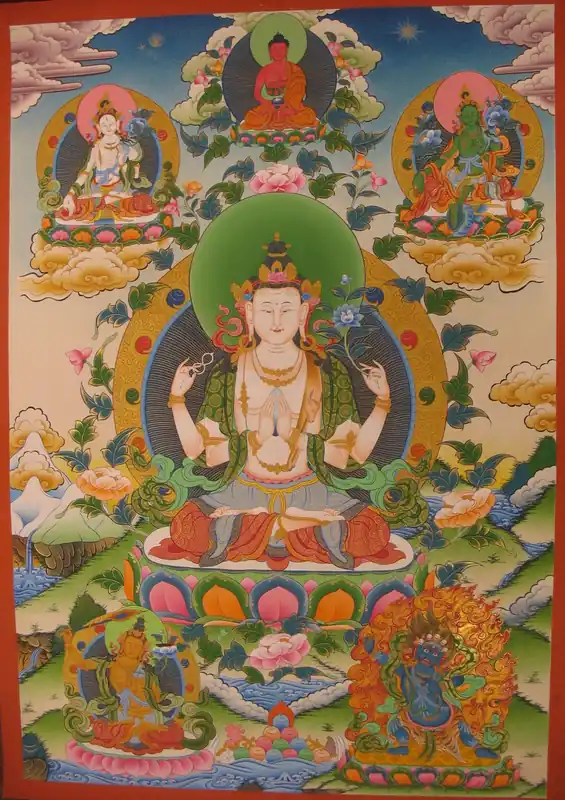 Chenrezig avec Green Tara