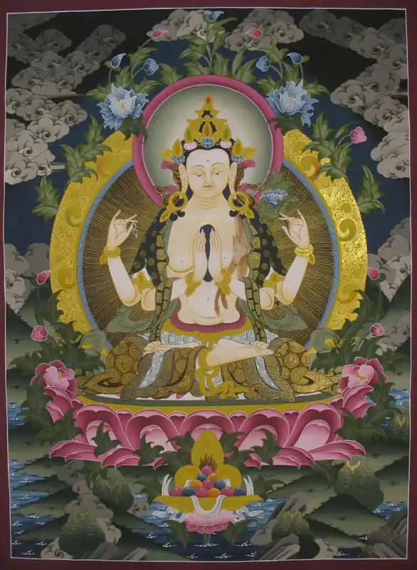 Art traditionnel de Chenrezig