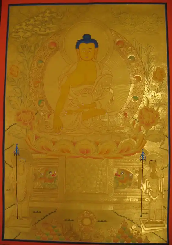 Bouddha Shakyamuni doré