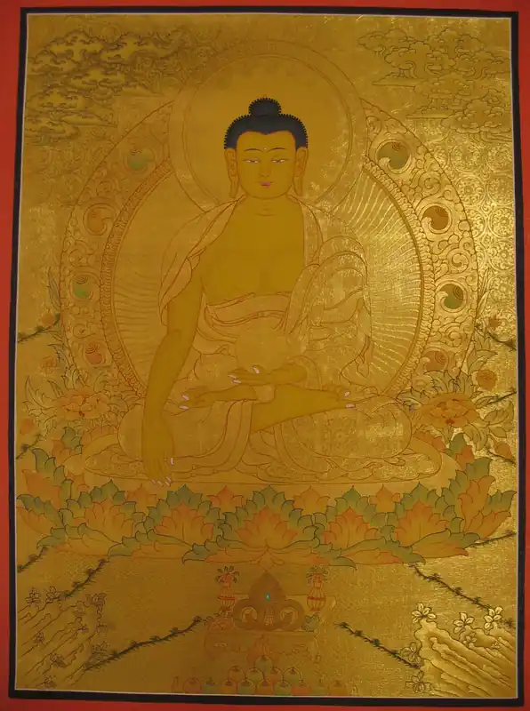 Thangka de Shakyamuni Bouddha
