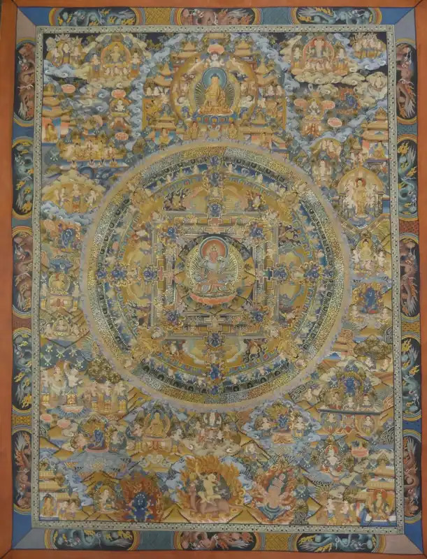 L’art bouddhiste du mandala de Bouddha