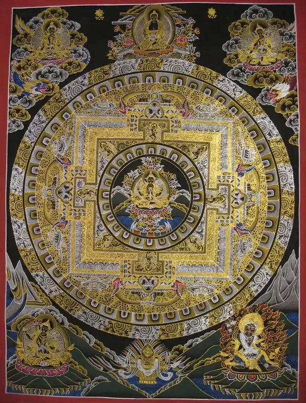 Mandala tibétain de l’art de Chenrezig
