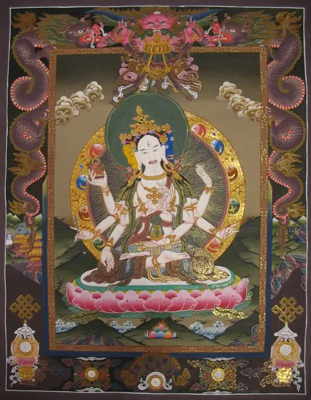Ushnisha Vijaya Traditional Thangka