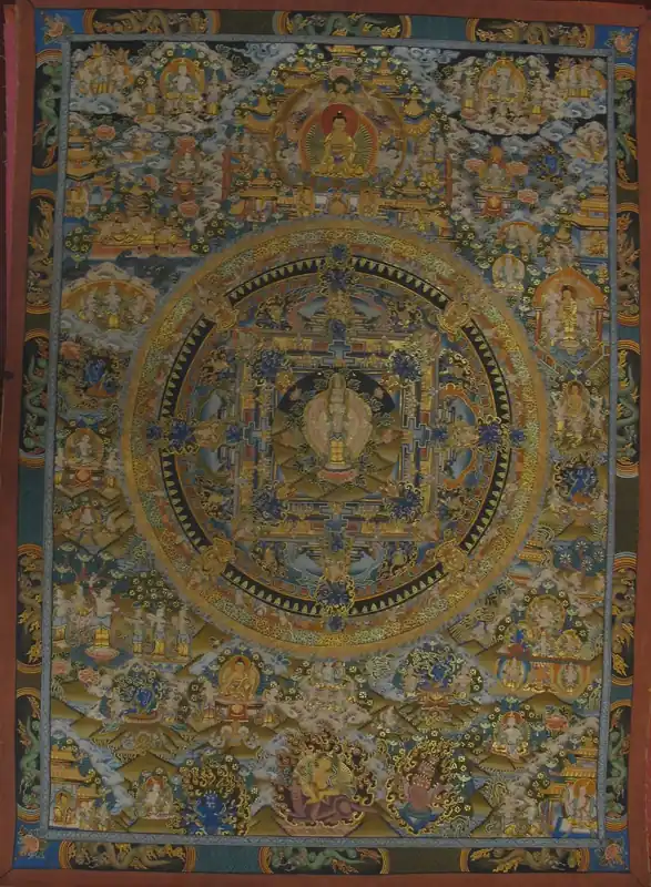 Mandala tibétain de Lokeshvara