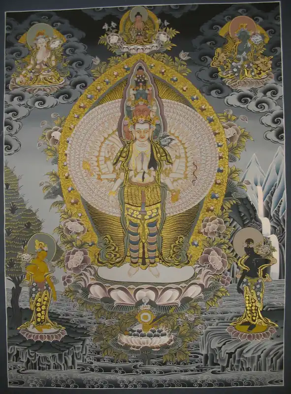 Lokeshvara avec Deux Déesses Offrantes