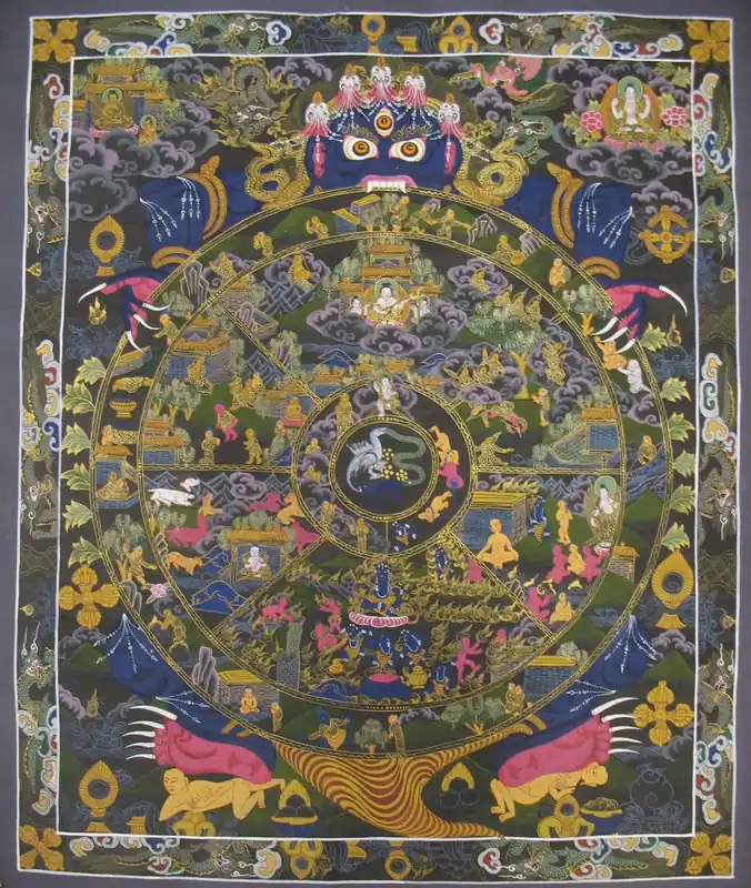 Thangka cyclique – Roue de la Vie