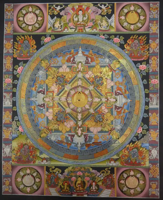 L’art bouddhiste du mandala de Bouddha