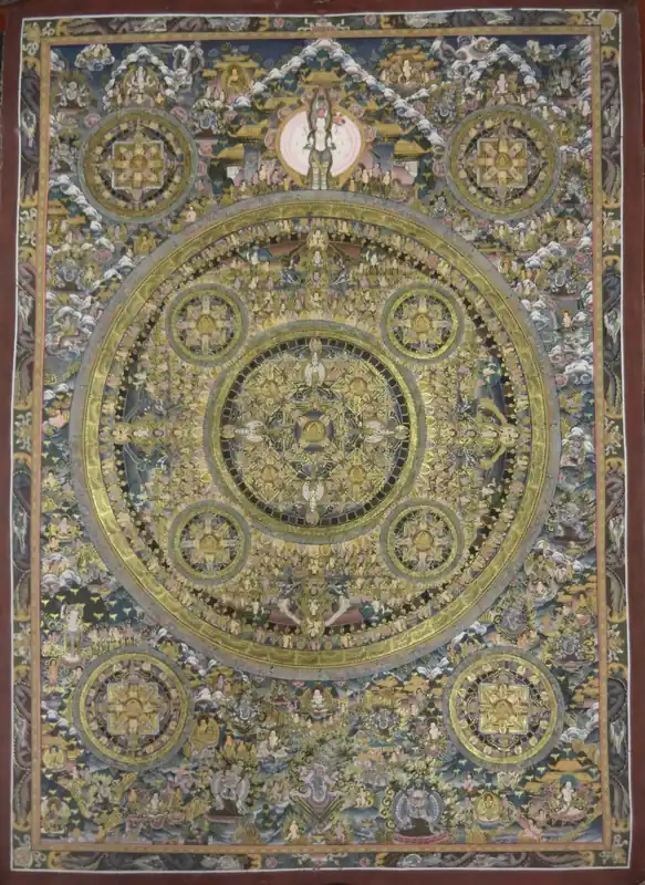 Art traditionnel du Mandala de Bouddha