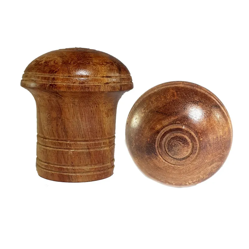 Grands boutons de Thangka en bois