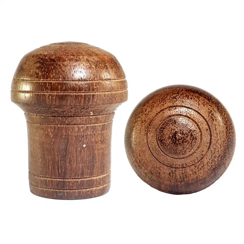 Petit bouton en bois pour cadre en soie